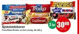 Spar Sjokoladebarer, NOK 30 tilbud