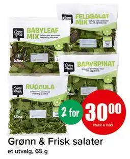 Spar Grønn & Frisk salater, NOK 30 tilbud