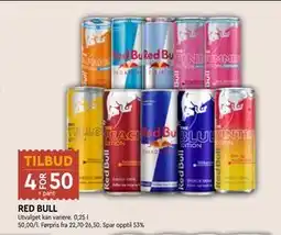 Coop Mega RED BULL, NOK 50 tilbud