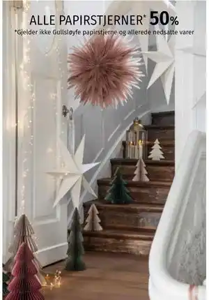 Nille ALLE PAPIRSTJERNER tilbud