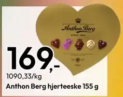 Gigaboks Anthon Berg hjerteeske 155 g, NOK 169 tilbud
