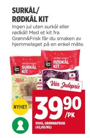 Meny SURKÅL/ RØDKÅL KIT, NOK 39.9 tilbud
