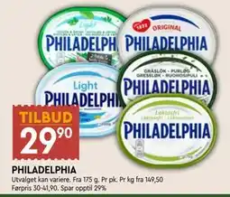 Coop Mega PHILADELPHIA, NOK 29.9 tilbud