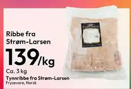 Gigaboks Ribbe fra Strøm-Larsen, NOK 139 tilbud