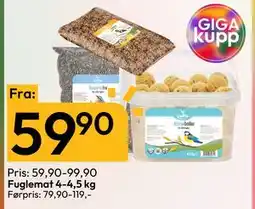 Gigaboks Fuglemat 4-4,5 kg tilbud