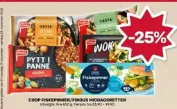 Matkroken COOP FISKEPINNER/FINDUS MIDDAGSRETTER tilbud