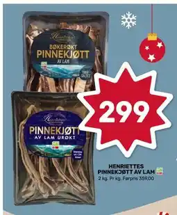 Matkroken HENRIETTES PINNEKJØTT AV LAM, NOK 299 tilbud