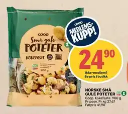 Matkroken NORSKE SMÅ GULE POTETER, Medlemspris tilbud