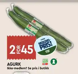 Coop Mega AGURK, Medlemspris tilbud