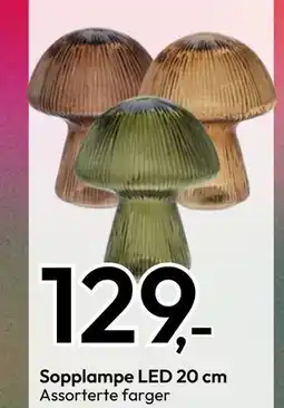 Gigaboks Sopplampe LED 20 cm, NOK 129 tilbud