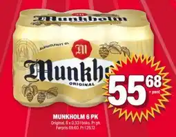 Coop Extra MUNKHOLM 6 PK, NOK 55.68 tilbud