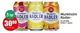 Spar Munkholm Radler, NOK 30 tilbud