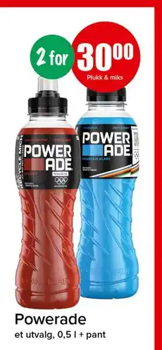Spar Powerade, NOK 30 tilbud