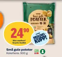 Coop Mega Små gule poteter, Medlemspris tilbud