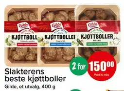 Spar Slakterens beste kjøttboller, NOK 150 tilbud