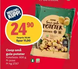 Coop Extra Coop små gule poteter, Medlemspris tilbud