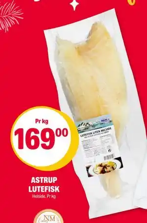 Coop Extra ASTRUP LUTEFISK, NOK 169 tilbud