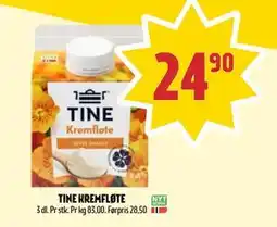 Coop Prix TINE KREMFLØTE, NOK 24.9 tilbud