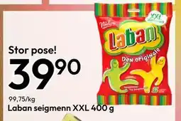 Gigaboks Laban seigmenn XXL 400 g, NOK 39.9 tilbud