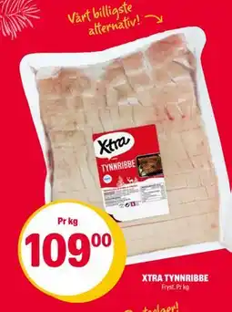 Coop Extra XTRA TYNNRIBBE, NOK 109 tilbud