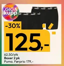 Gigaboks Boxer 2 pk, NOK 125 tilbud