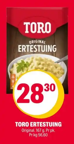 Coop Extra TORO ERTESTUING, NOK 28.3 tilbud