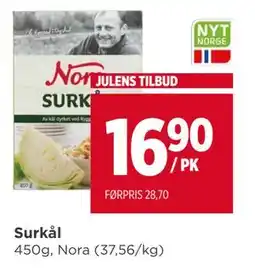 Meny Surkål, NOK 16.9 tilbud