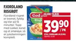 Meny FJORDLAND RISGRØT, NOK 39.9 tilbud