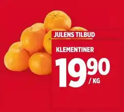 Meny KLEMENTINER, NOK 19.9 tilbud