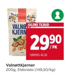 Meny Valnøttkjerner, NOK 29.9 tilbud