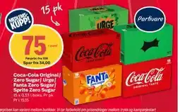 Coop Extra Coca-Cola Original/ Zero Sugar/ Urge/ Fanta Zero Sugar/ Sprite Zero Sugar, Medlemspris tilbud