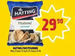 Coop Prix HATTING FINE PITABRØD, NOK 29.9 tilbud