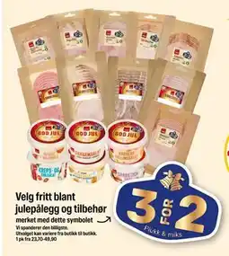 Coop Extra Velg fritt blant julepålegg og tilbehør tilbud