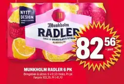 Coop Extra MUNKHOLM RADLER 6 PK, NOK 82.56 tilbud