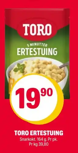 Coop Extra TORO ERTESTUING, NOK 19.9 tilbud