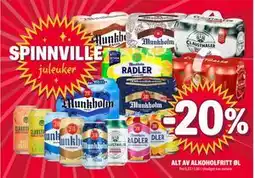 Coop Extra 20% ALT AV ALKOHOLFRITT ØL tilbud