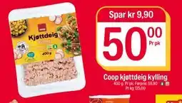 Coop Extra Coop kjøttdeig kylling, NOK 50 tilbud