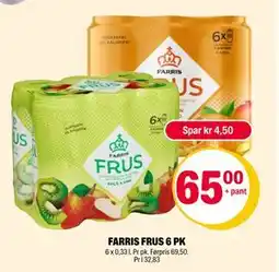 Coop Extra FARRIS FRUS 6 PK, NOK 65 tilbud