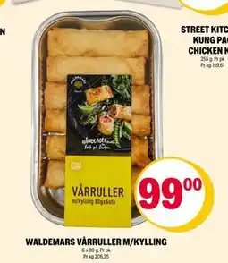 Coop Extra WALDEMARS VÅRRULLER M/KYLLING, NOK 99 tilbud