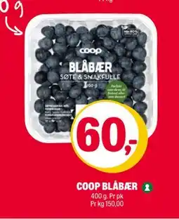 Coop Extra COOP BLÅBÆR, NOK 60 tilbud