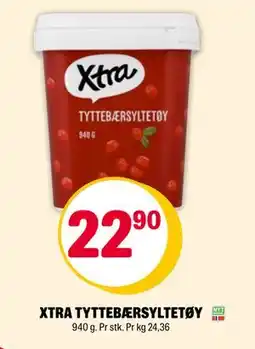 Coop Extra XTRA TYTTEBÆRSYLTETØY, NOK 22.9 tilbud