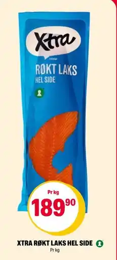 Coop Extra XTRA RØKT LAKS HEL SIDE, NOK 189.9 tilbud