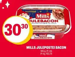 Coop Extra MILLS JULEPOSTEI BACON, NOK 30.3 tilbud