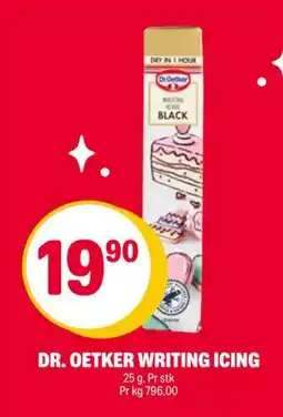 Coop Extra DR. OETKER WRITING ICING, NOK 19.9 tilbud
