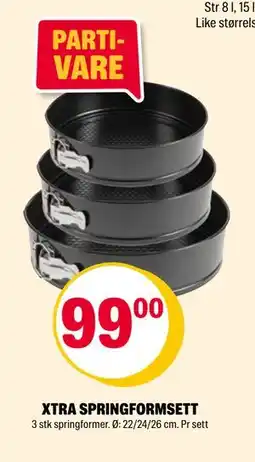 Coop Extra XTRA SPRINGFORMSETT, NOK 99 tilbud