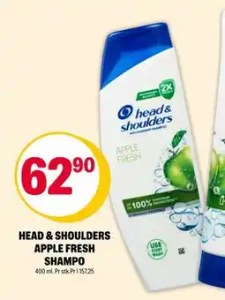 Coop Extra HEAD & SHOULDERS APPLE FRESH SHAMPO, NOK 62.9 tilbud