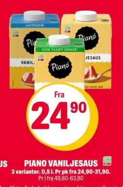 Coop Extra PIANO VANILJESAUS tilbud