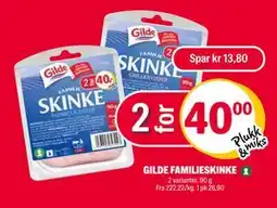 Coop Extra GILDE FAMILIESKINKE, NOK 40 tilbud