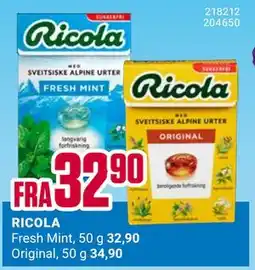Europris RICOLA tilbud