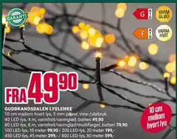 Europris GUDBRANDSDALEN LYSLENKE tilbud